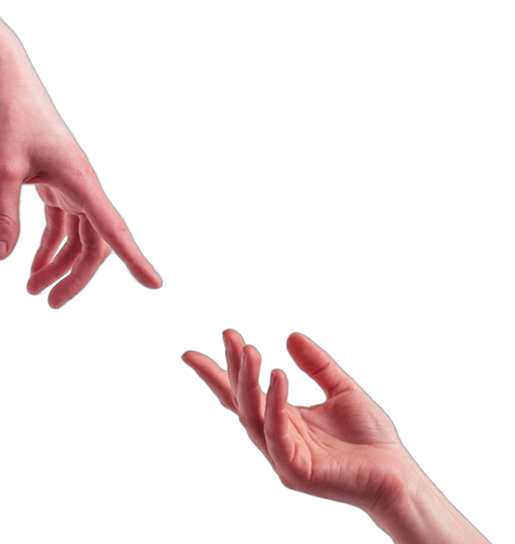 Two hands reaching towards each other — the Glitter mission